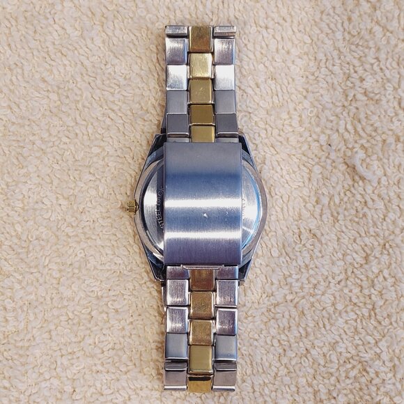 NIB BRUT STAINLESS STEEL QUARTZ WATCH & CARD WALLET SET - Picture 5 of 15